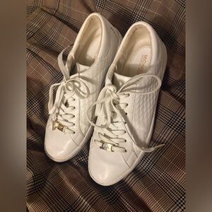 White Michael Kora Sneakers Size 9